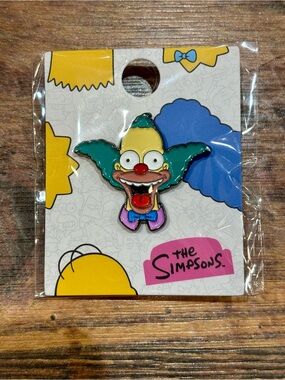 Lids The Simpsons Krusty the Clown Enamel Pin - Yellow, Green, Blue, Red, Pink